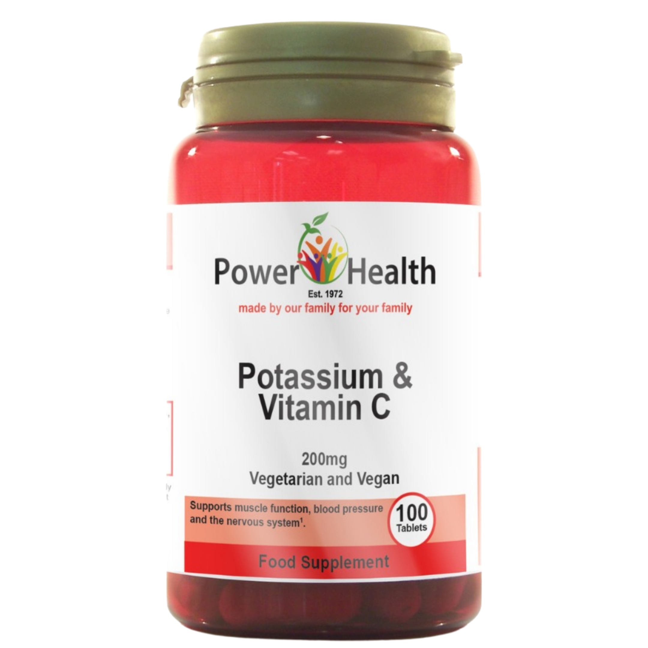 Power Health Potassium 200mg 100's